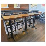 85x17 stand-up bar table
