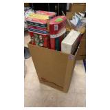 Large Cardboard Box Filled With A Variety Of