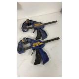 Set Of Irwin Quick Grip Clamps
