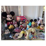 Disney collectibles: Mickey mouse cookie jar, 2 Mickey gumball machines, Soapy bubble bottles and more!