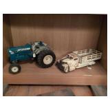 1940s Marx Dairy Stake Truck and 1989 Ford tractor