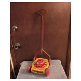 J Chein Rotor Motor and 14" x 7.5" Radio Flyer wagon