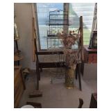 Vintage architect stand and misc. stands and decorative items