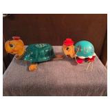 Fisher Price Timmy Turtle #150 and Fisher Price Tip toe Turtle #773