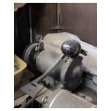 Bench grinder with work light