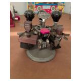 Vintage Standard stamp holder w/6 stamps