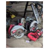 Hitachi strip nailer, 3 Skilsaw and Shop Source reciprocating saw