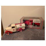 Soledo 1936 Texaco Ford Pickup w/gas tank(Made in France) and MIRA Texaco Chevy tanker truck NIB