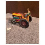 Marx Wind-up tin: Man on tractor