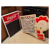 2 Vintage Coca Cola menu signs
