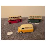 3 Dinky toy Buses