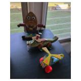 Vintage Fisher Price: Humpty Dumpty #757, Allie Gator #653 and Mini Copter #448