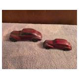 5.75" Rubber Corp. Oldsmobile and 4.75" Auburn Rubber Co sedan