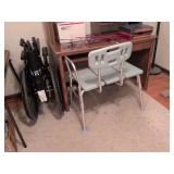 Wheelchair and Shower seat