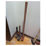 3 sledge hammers (2 broken handles)
