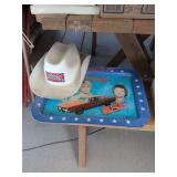 1981 Dukes of Hazard hat, tray and car