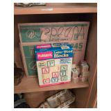 Vintage Playschool letter blocks
