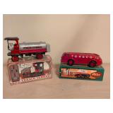 1990s Ertl banks: 1910 Texaco tanker and 1934 Texaco Doodle Bug