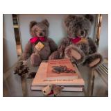 Steiff teddy bears, Steiff porcupines, Steiff bear pins and Steiff books