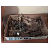 Vintage cast iron horses and carriages