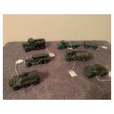 6 Dinky Army vehicles