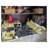 Sanders, drills and routers(Makita, Craftsman, Skil, Black & Decker) with 2 car covers