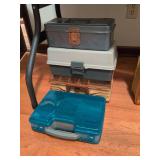 Plano tackle box with tackle, Plano tackle box, metal tackle box and tackle box with tackle