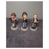Three 3.25" Goebel Hummel figures: Soloist, Serenade and Little Fiddler