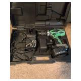 Hitachi cordless drill and Ryobi corded electric reciprocating saw w/cases