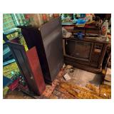TV, VHS Cabinet and More
