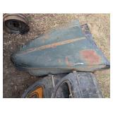 Two Vintage Car Hoods