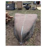 Two Vintage Vehicle Hoods