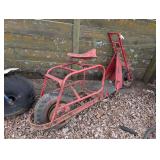 Red Motorcycle Frame