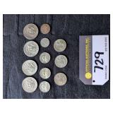 Coins: Kennedy Half Dollars, Canadian Coins, Bicentennial Quarters