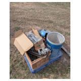 Vintage Motorcycle Parts, Brake Liners, and Blue Drums