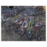Five Vintage Bicycles