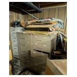 3 Filing Cabinets and Contents