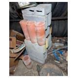 Cinder Blocks, Tile Tubes, and Pump