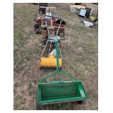 Vintage Mower, Snow Thrower, and Seed Spreader