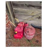 Five Gas Cans