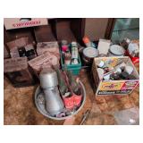 Shop Fluids, Spray Paint, Vintage Coca-Cola Bottles, Focal Dual 8 Movie Projector