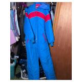 Right Side of Closet: Vintage Snow Suit, Clothing, Luggage, Puzzles, Games and More