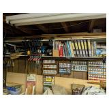 Craft Paint, Shelves and Shop Books