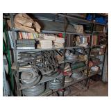Shelf of Vintage Car Parts and Other Items