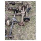 Three Salvage Axles