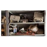 Vintage Car Radios and Sports Trophies