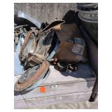 Vintage Hubcaps and Mustang Mach 1 Speedometer