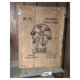 J Chein & Company Mechanical Ferris Wheel Vintage Tin Toy