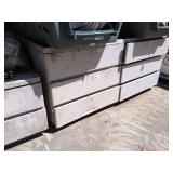 Metal Storage Unit with Six Drawers