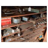 Shelf of Vintage Car Parts